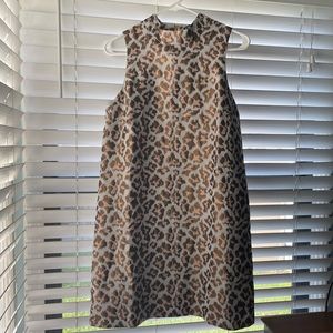 Venus brand Metallic Leopard Shift Dress